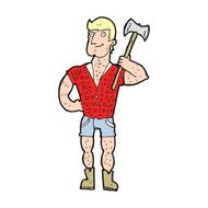 cartoon lumberjack N12