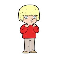 cartoon surprised man N203