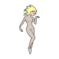cartoon future space woman N14