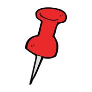 cartoon drawing pin N14