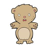 frightened teddy bear cartoon N5