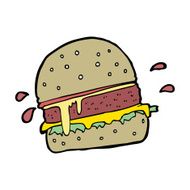 Cartoon Burger N23