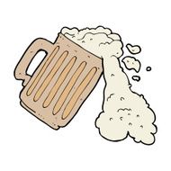cartoon mug of beer N39