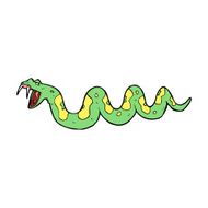 cartoon poisonous snake N35
