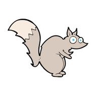 funny startled squirrel cartoon N3