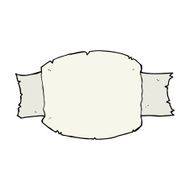 cartoon scroll banner N26