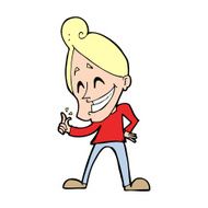 cartoon man snapping fingers N14