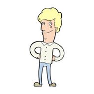 cartoon happy man N686