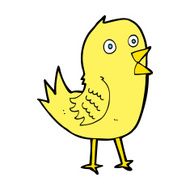 cartoon tweeting bird N21