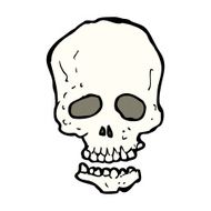 Cartoon Skull N113
