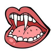 cartoon vampire mouth N39