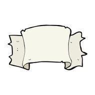 cartoon heraldry scroll banner N9