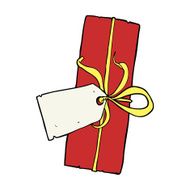 cartoon christmas present N78