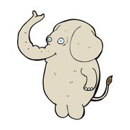 cartoon funny elephant N22