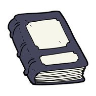 cartoon old book N26