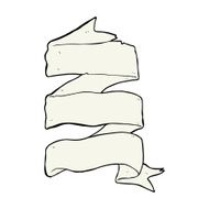 cartoon three layer scroll banner N10