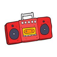 cartoon radio cassette player N17