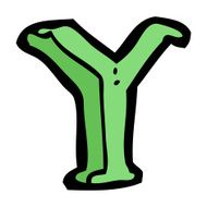 cartoon letter y N23