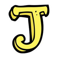 cartoon letter j N21
