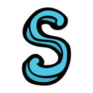 cartoon letter s N21