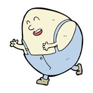 cartoon humpty dumpty egg character N11