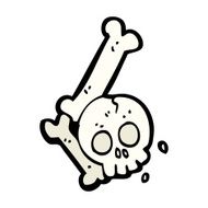 cartoon halloween bone number N136