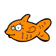 cartoon happy goldfish N9