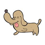 cartoon happy dog N111