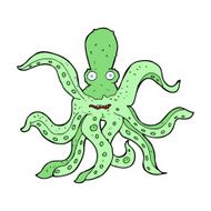 cartoon giant octopus N16