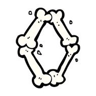 cartoon halloween bone number N137