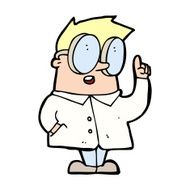 Cartoon Scientist N20