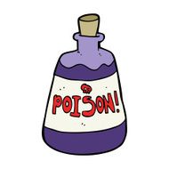 cartoon bottle of poison N12