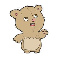 cartoon happy little teddy bear N10
