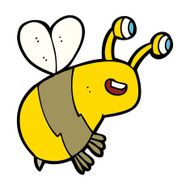 cartoon happy bee N28