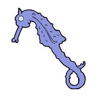 Cartoon Sea Horse N43