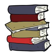 Cartoon Pile Of Books N13