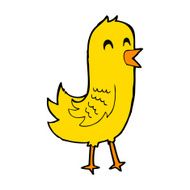 cartoon happy bird N49