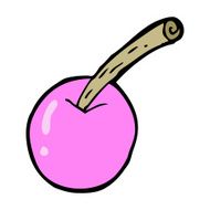cartoon pink cherry symbol N5