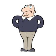 cartoon worried man N149