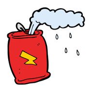 cartoon fizzing soda can N50