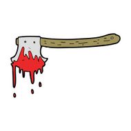 cartoon bloody axe N33