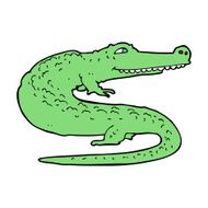 Cartoon Crocodile N114