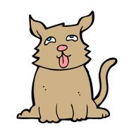 cartoon happy dog N112