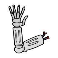 Cartoon Robot Arm N41