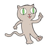 cartoon cat with idea N10