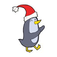 Cartoon Christmas Penguin N40