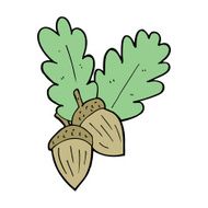 cartoon acorns N9