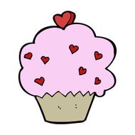 cartoon cupcake N205