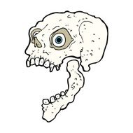 cartoon scary skull N39