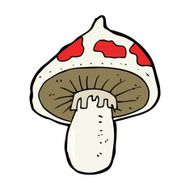 cartoon toadstool N140